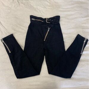 Parasuco faded black high waisted Denim Pants